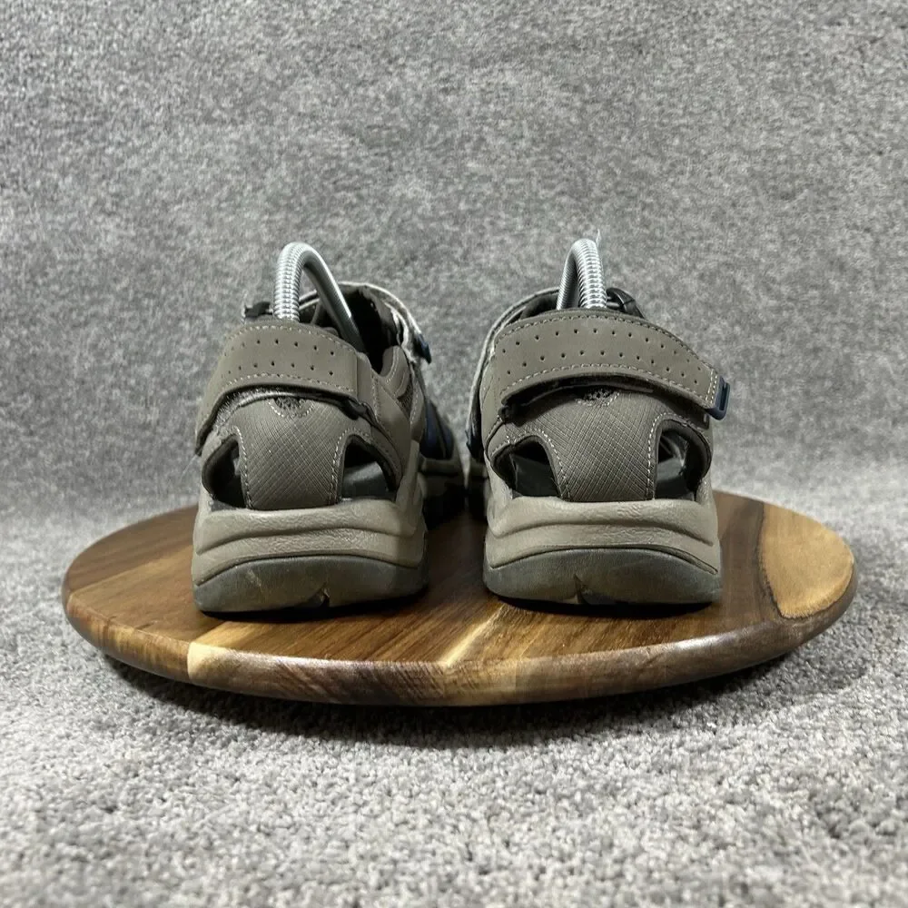 Teva Omnium 2 Mens Size 9 Grey Blue Trail Outdoor Hiking Water Sandals Used